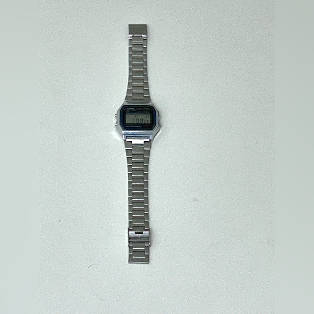 Vtg Casio A158W Stainless Steel Water Resistant Digital Watch - Picture 3 of 16